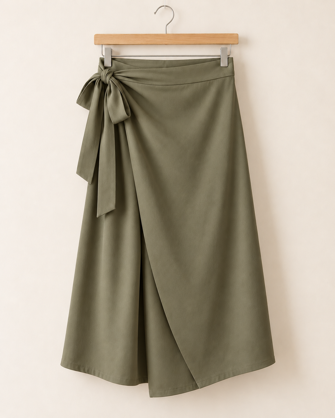 Jupe portfeuille vert
