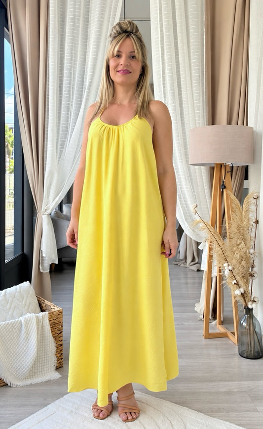 Robe bijou jaune